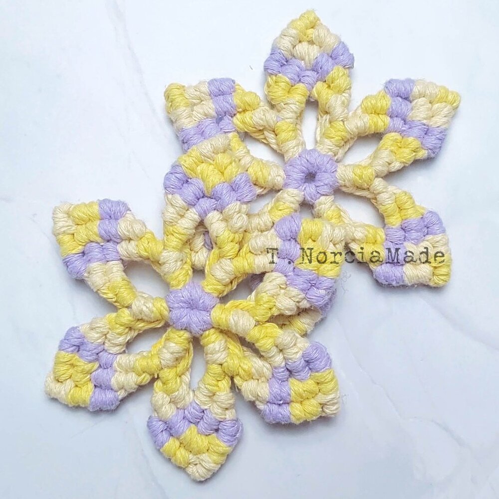 Soulshine Macrame 2pc Coaster Set - Picture 7 of 10